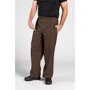 UNCOMMON THREADS Yarn-Dyed Chef Pant Copper/Blk Stripe 2X 4003-3506
